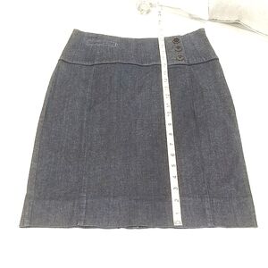 Anthropologie "Idra" charcoal thick stretch High-waisted pencil skirt size 8